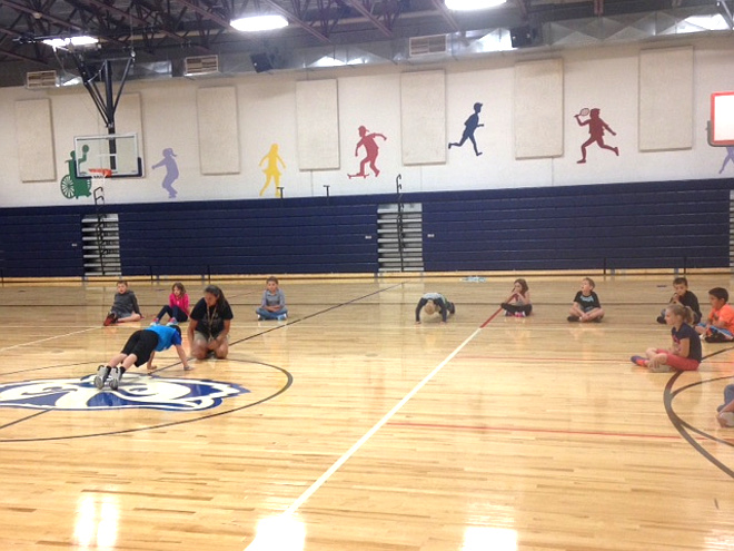 Valley View's new gym floor